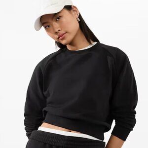 Athleta Forever Fleece Relaxed Crew Sweatshirt
